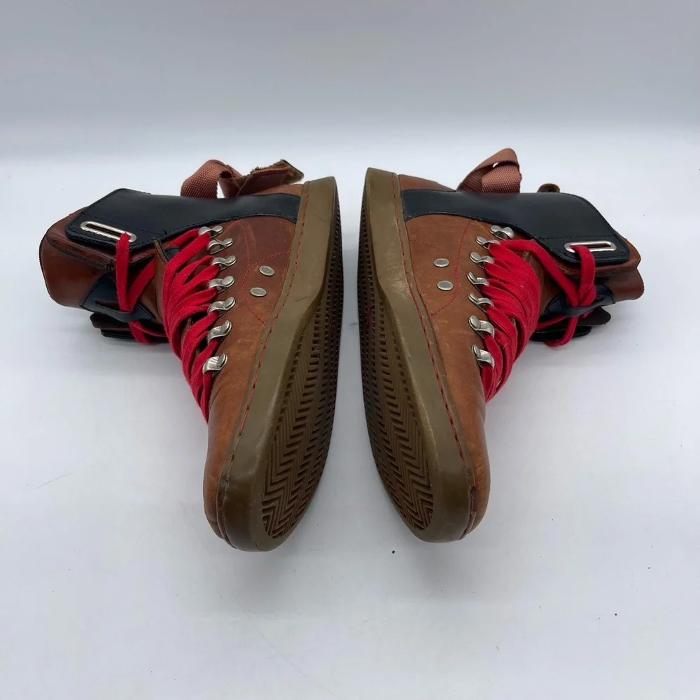 Creative Recreation Baretto CR21241 Men's Size 9.5 Boots Brown Black Red Leather